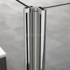 Zircon Comfort Douchedeur | 180 Cm Chroom Helder Glas Vouwdeur -Badkamer Verkoop zircon comfort douchedeur 180 cm chroom helder glas vouwdeur s3620 1800 3