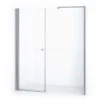 Zircon Comfort Douchedeur | 190 Cm Chroom Helder Glas Draaideur
