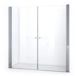 Zircon Comfort Douchedeur | 200 Cm Chroom Helder Glas Pendeldeur