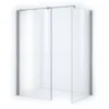 Zircon Comfort Inloopdouche | 100x100 Cm Chroom Helder Glas 2 Vaste Wanden