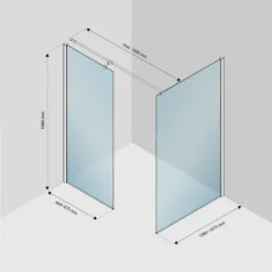 Zircon Comfort Inloopdouche | 110x70 Cm Chroom Helder Glas 2 Vaste Wanden -Badkamer Verkoop zircon comfort inloopdouche 110x70 cm chroom helder glas 2 vaste wanden gw 0711013 8