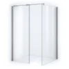 Zircon Comfort Inloopdouche | 110x80 Cm Chroom Helder Glas 2 Vaste Wanden
