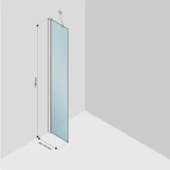 Zircon Comfort Inloopdouche | 50 Cm Chroom Helder Glas Vaste Wand -Badkamer Verkoop zircon comfort inloopdouche 50 cm chroom helder glas vaste wand gw 05011 8