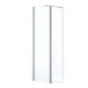 Zircon Comfort Inloopdouche | 60 Cm Chroom Helder Glas Vaste Wand Met Draaibare Zijwand