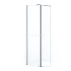 Zircon Comfort Inloopdouche | 60 Cm Chroom Helder Glas Vaste Wand Met Draaibare Zijwand