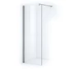Zircon Essence Inloopdouche | 80 Cm Chroom Helder Glas Vaste Wand