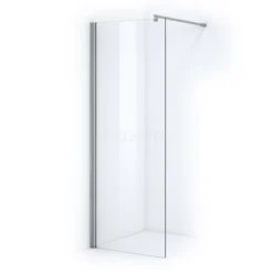 Zircon Essence Inloopdouche | 80 Cm Chroom Helder Glas Vaste Wand