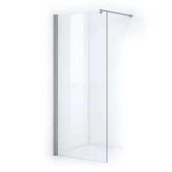 Zircon Essence Inloopdouche | 90 Cm Chroom Helder Glas Vaste Wand
